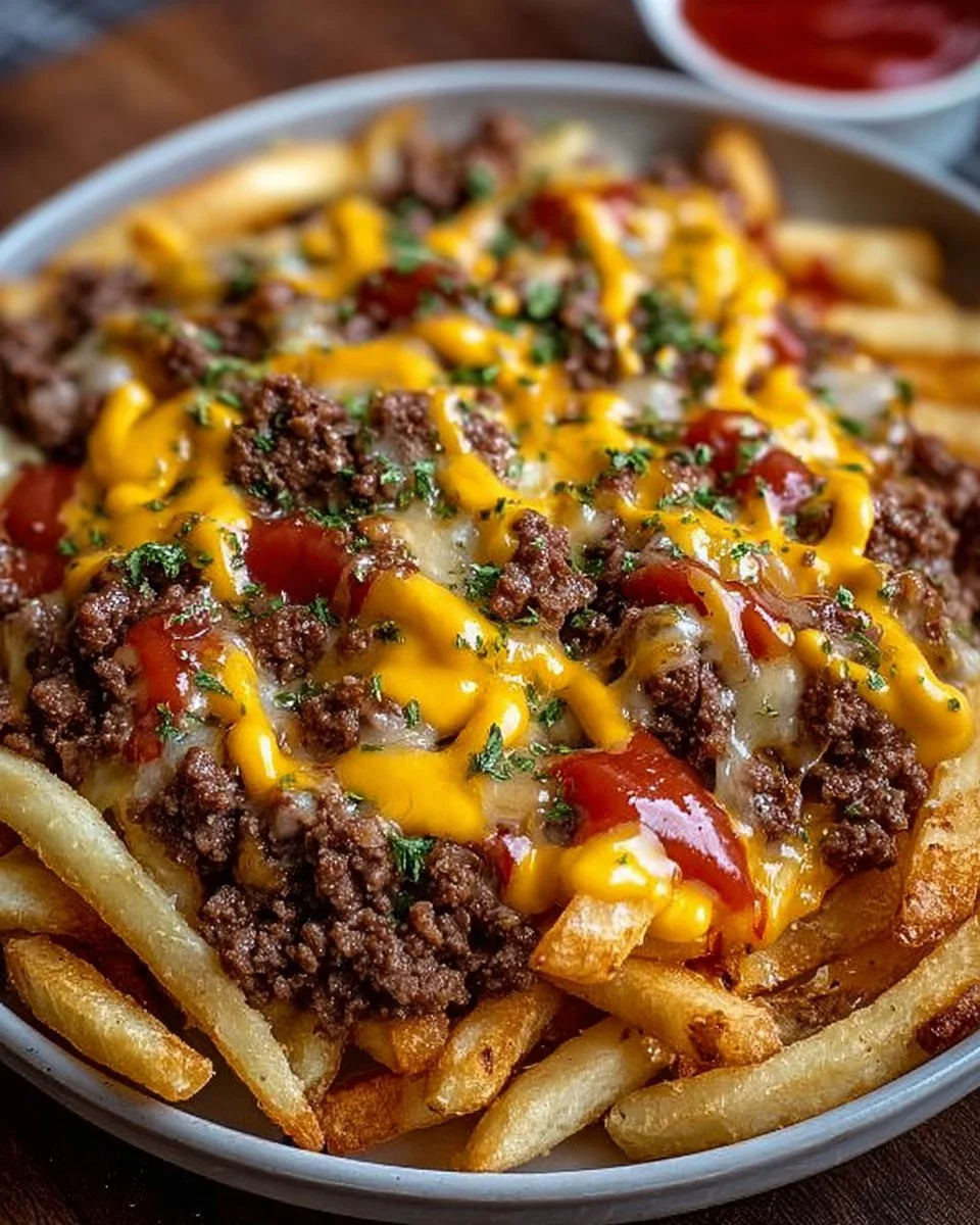 Cheeseburger French Fry Casserole