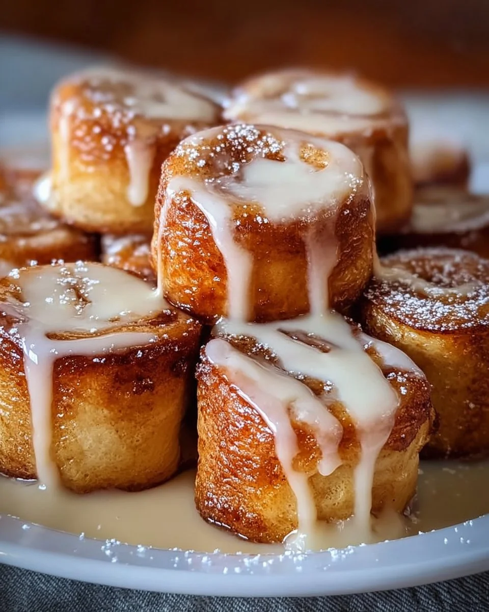 Cinnamon Roll French Toast Bites