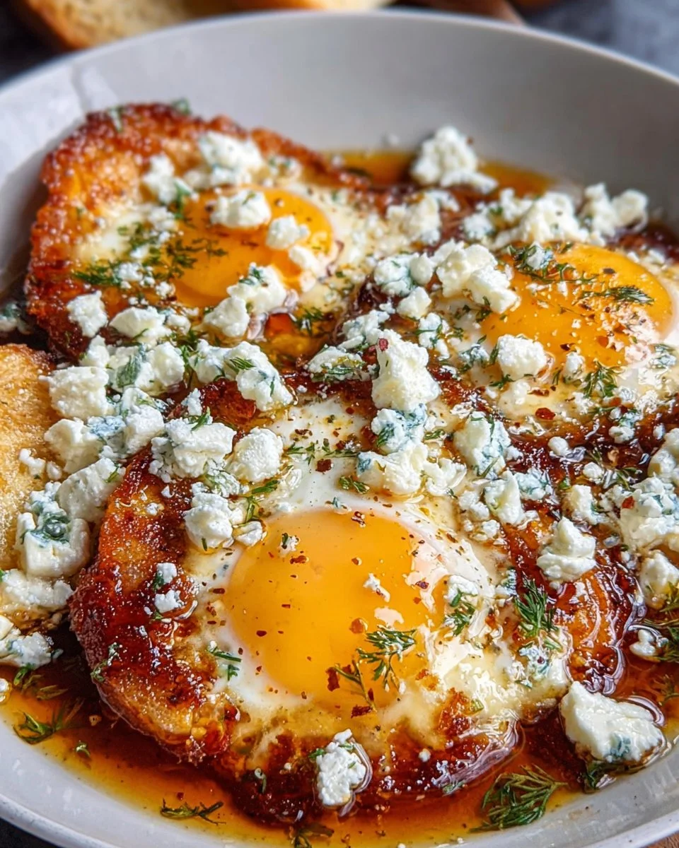Crispy Feta Fried Eggs