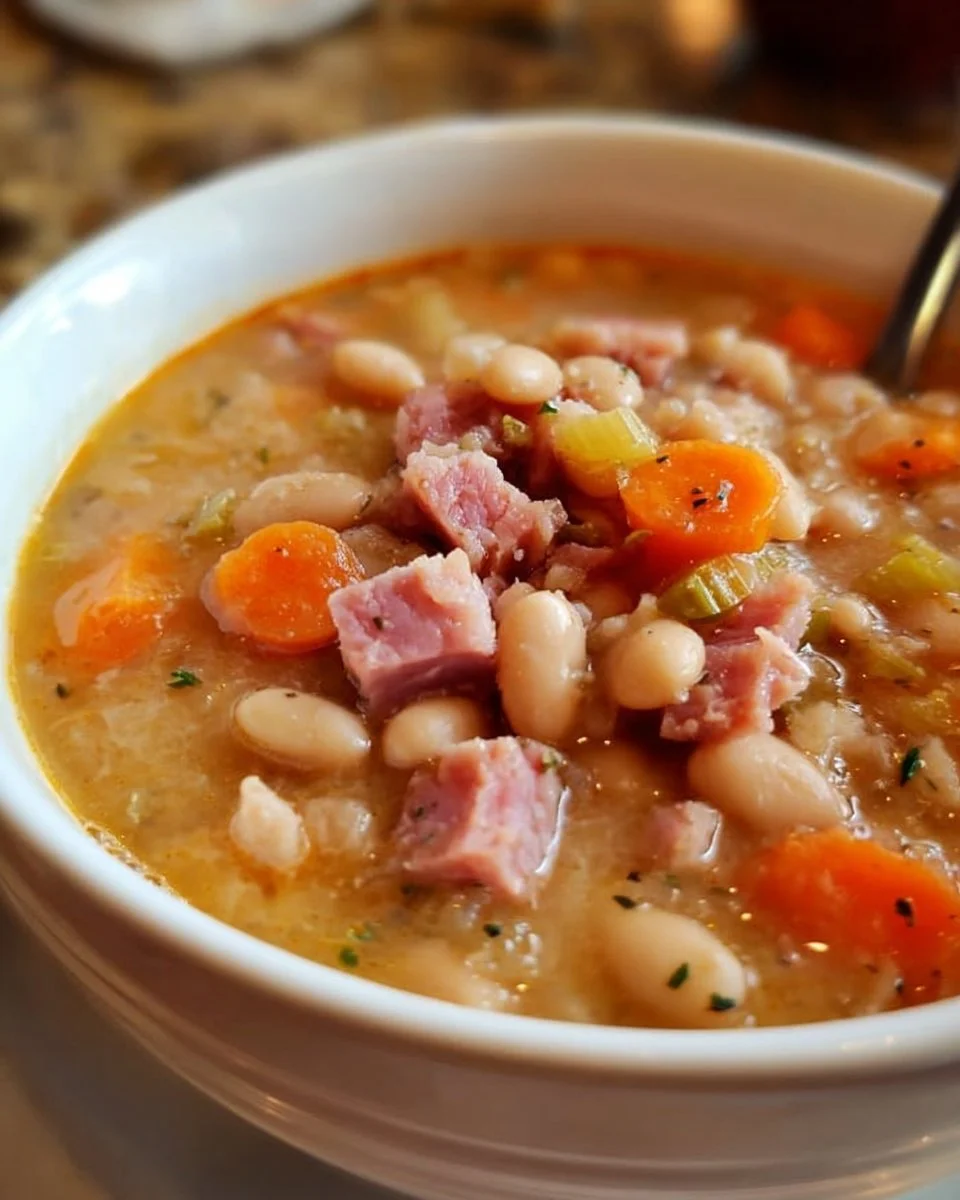 Crockpot Ham and Bean Soup