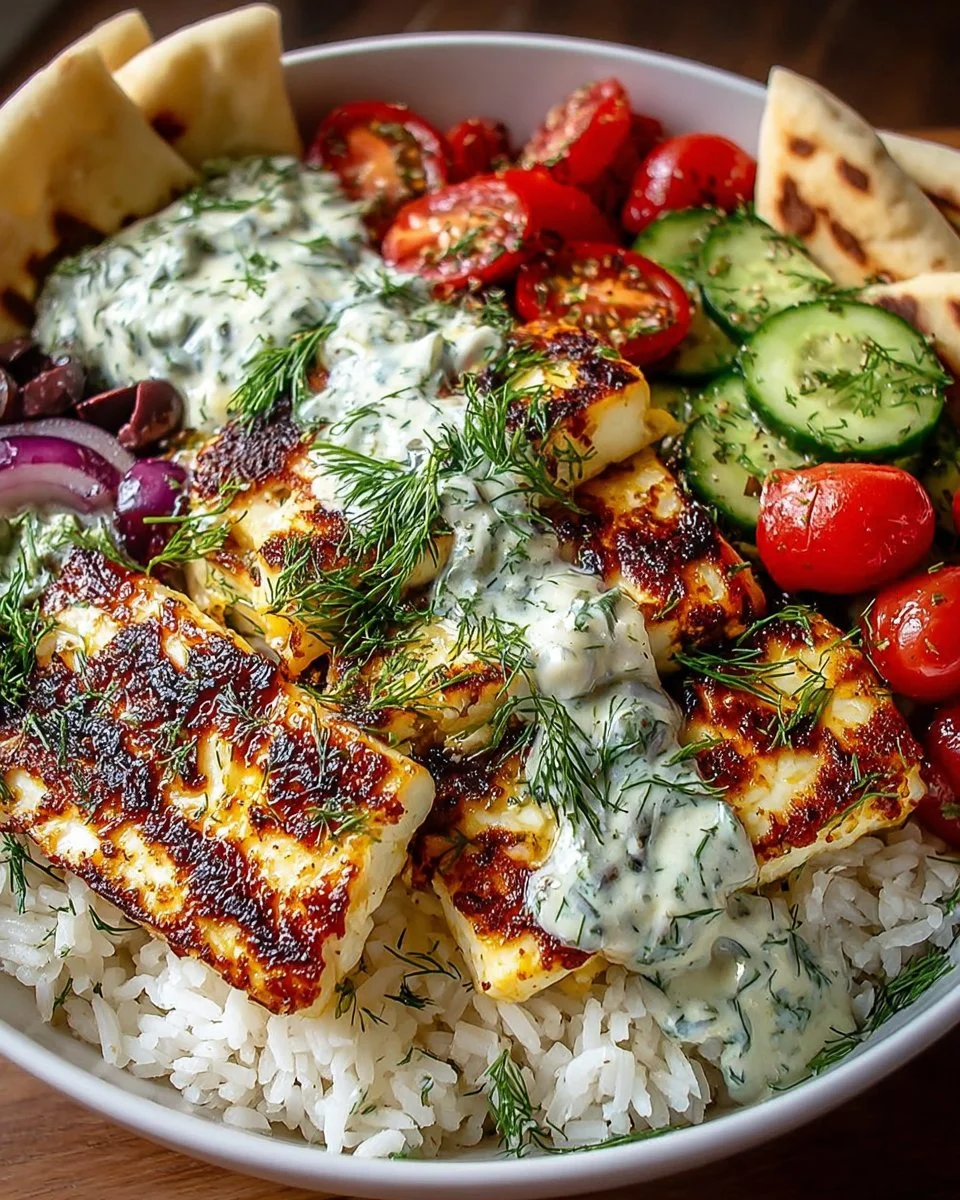 Greek Halloumi Power Bowl