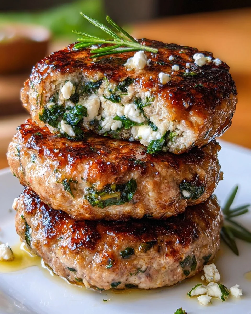 Greek Turkey Patties Herb-Infused