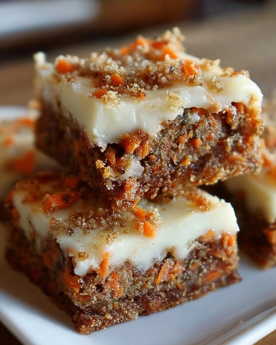 Irresistibly Indulgent Carrot Cake Cream Cheese Bars