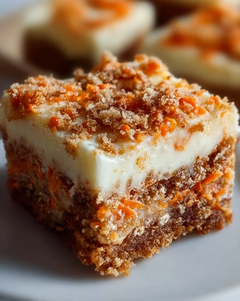 Irresistibly Indulgent Carrot Cake Cream Cheese Bars