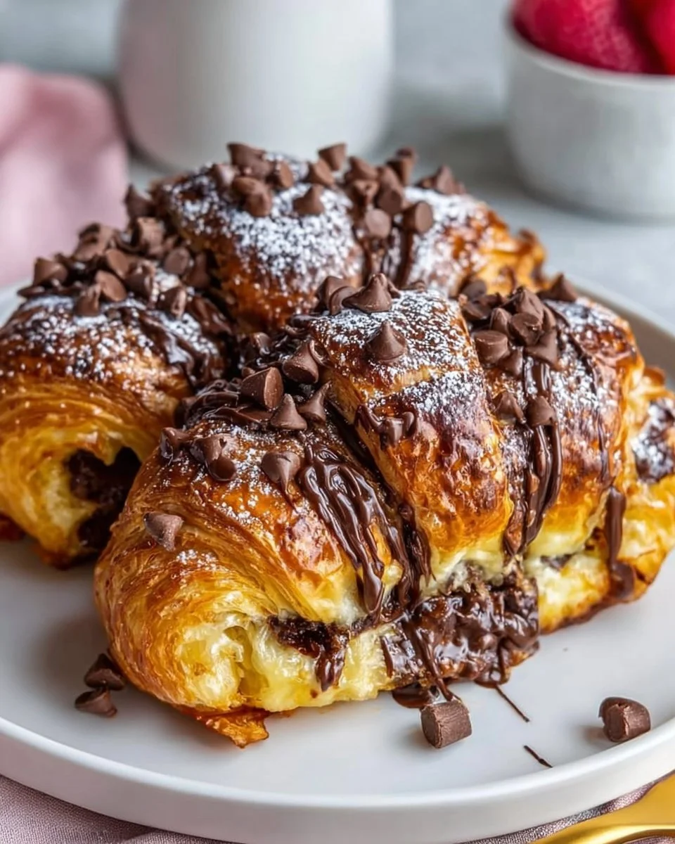 Luxurious Chocolate Croissant Bake