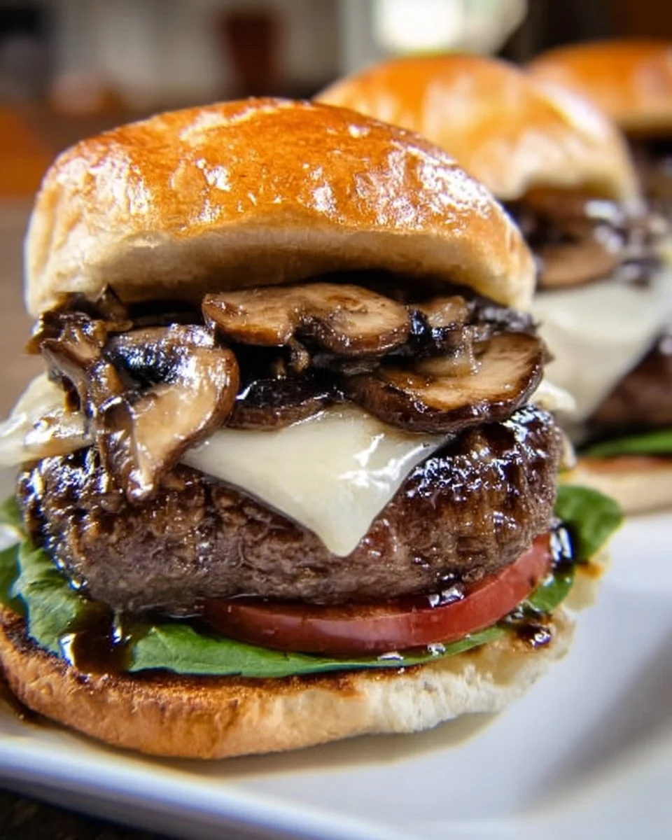 Mushroom Swiss Burger