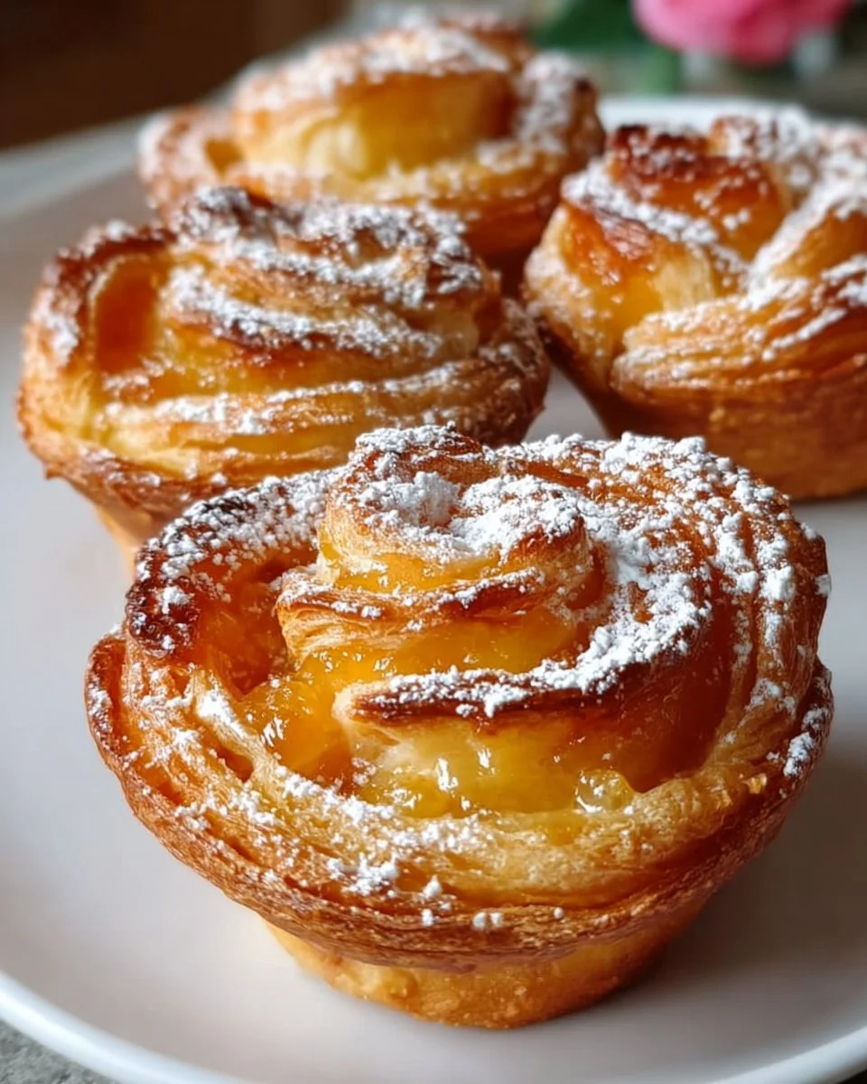 Peach Pie Cruffins Twist