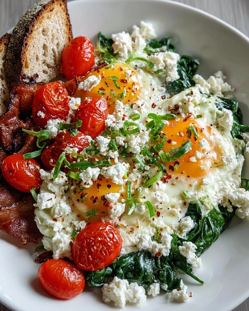 Spinach and Feta Breakfast Bowl