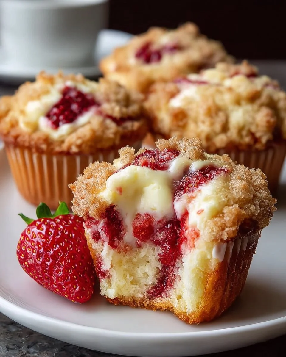 Strawberry Cream Cheese Muffins
