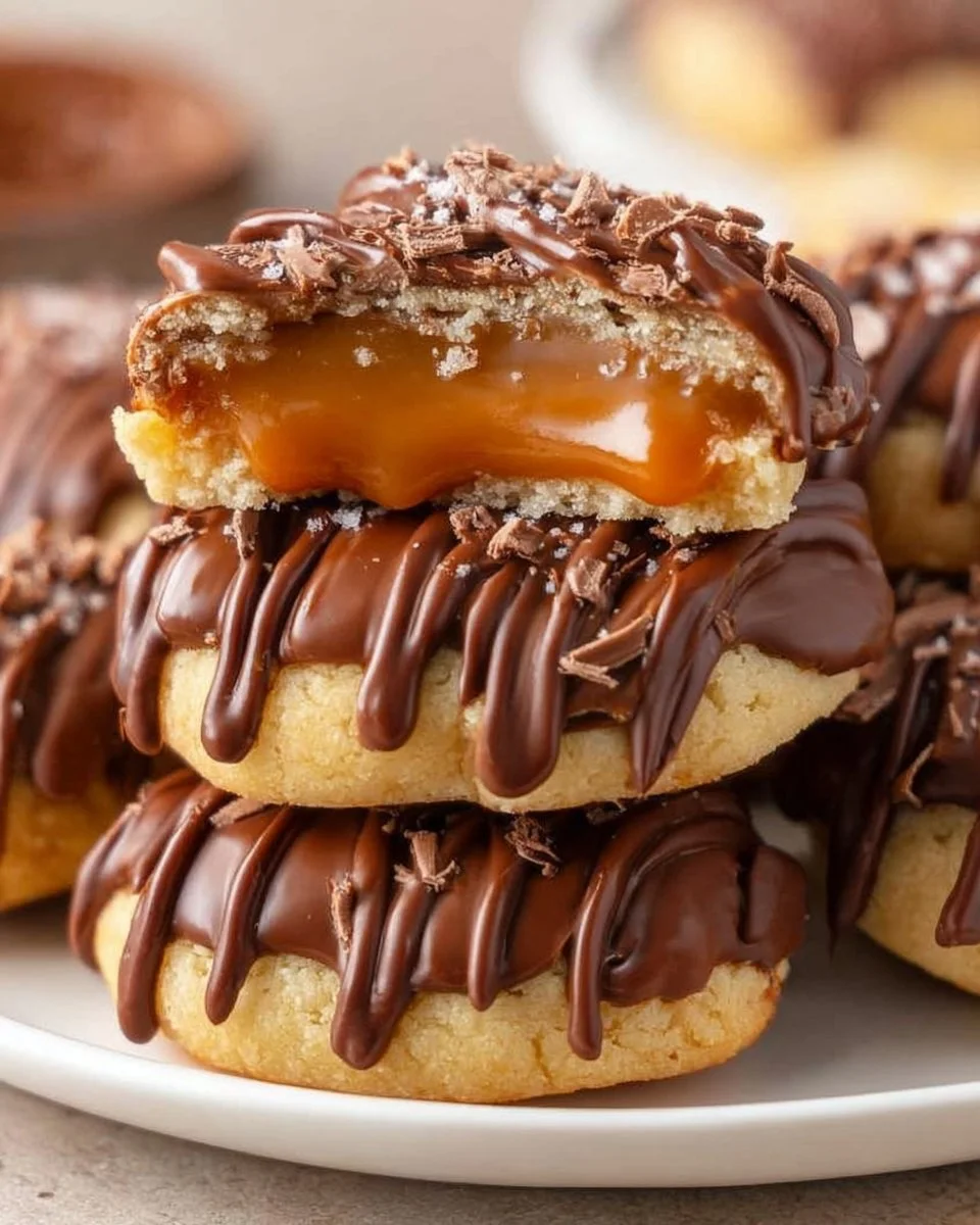 Twix Caramel Chocolate Cookies