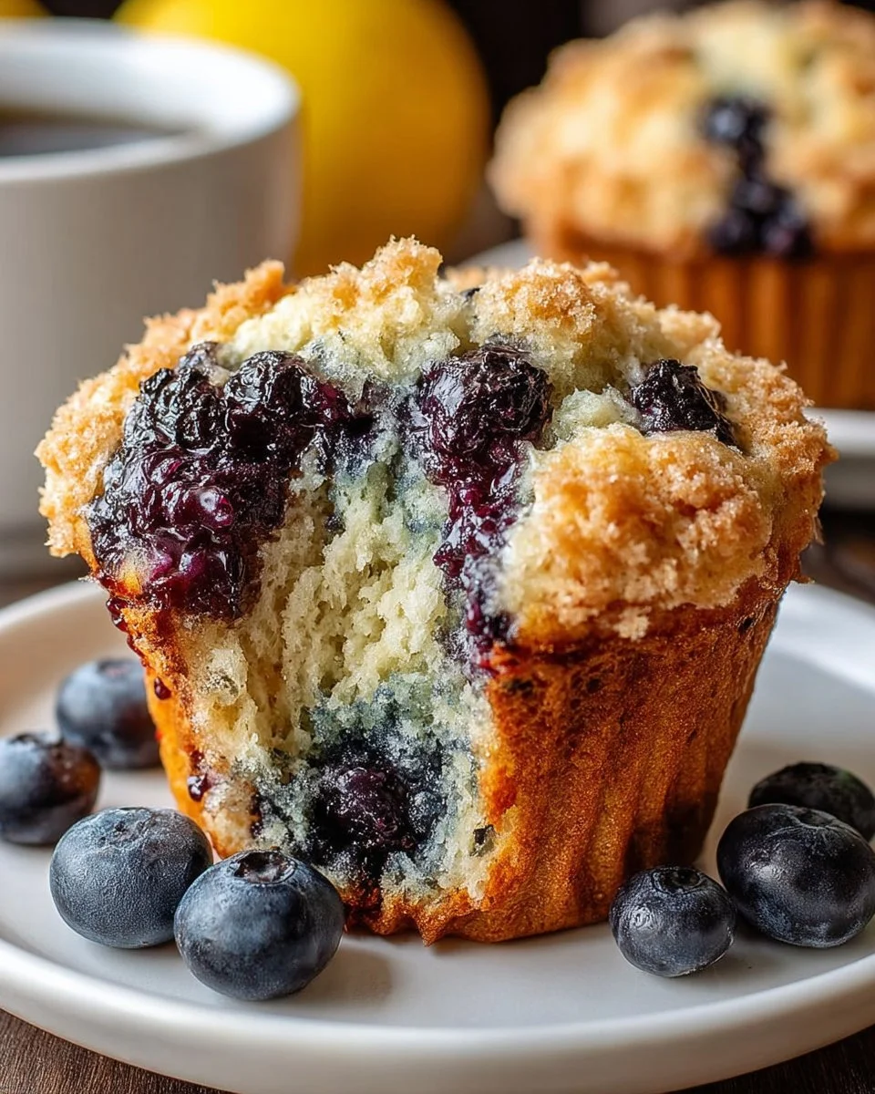 Vegan Blueberry Lemon Muffins