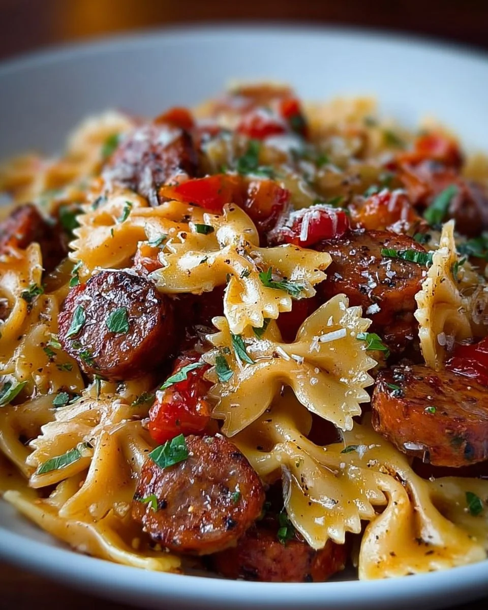 Bow Tie Pasta with Italian Sausage