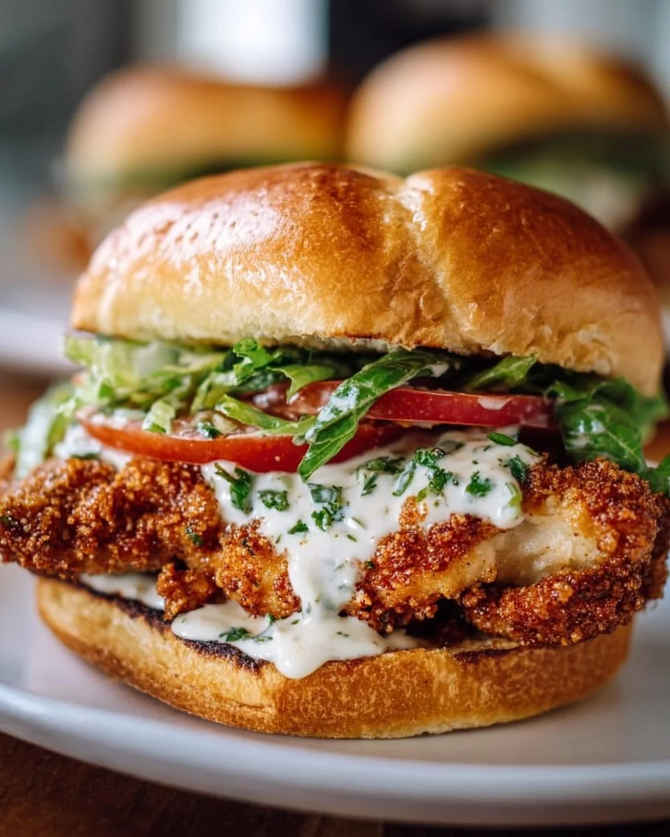 Cajun Crispy Chicken Sandwich with Garlic Aioli: Irresistibly Juicy!