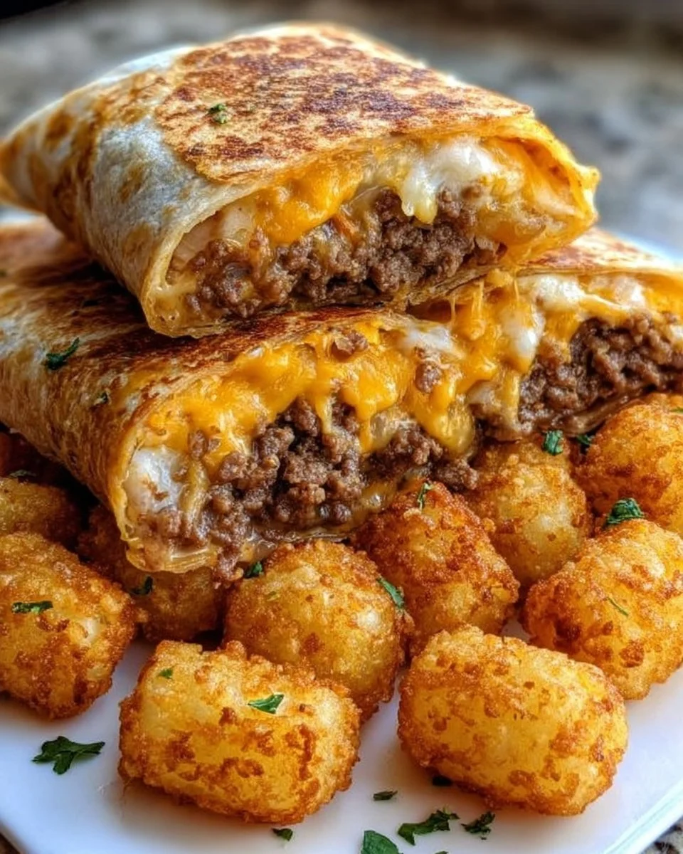Cheesy Potato Burritos