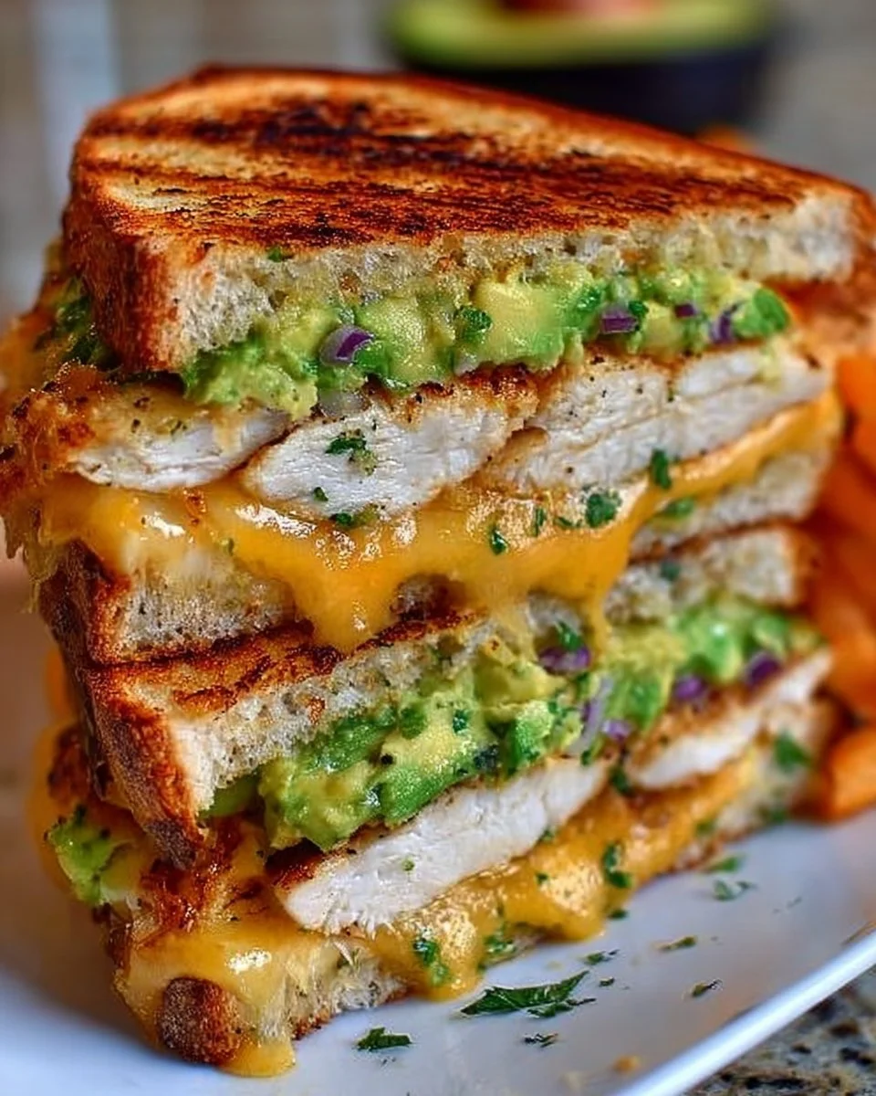 Chicken Avocado Melt Sandwich
