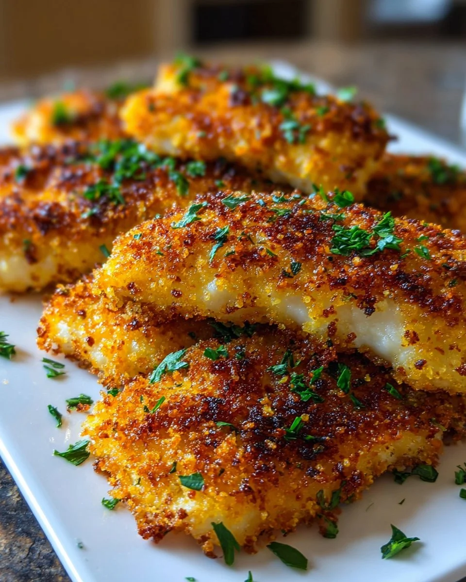 Crispy Air Fryer Parmesan Cod
