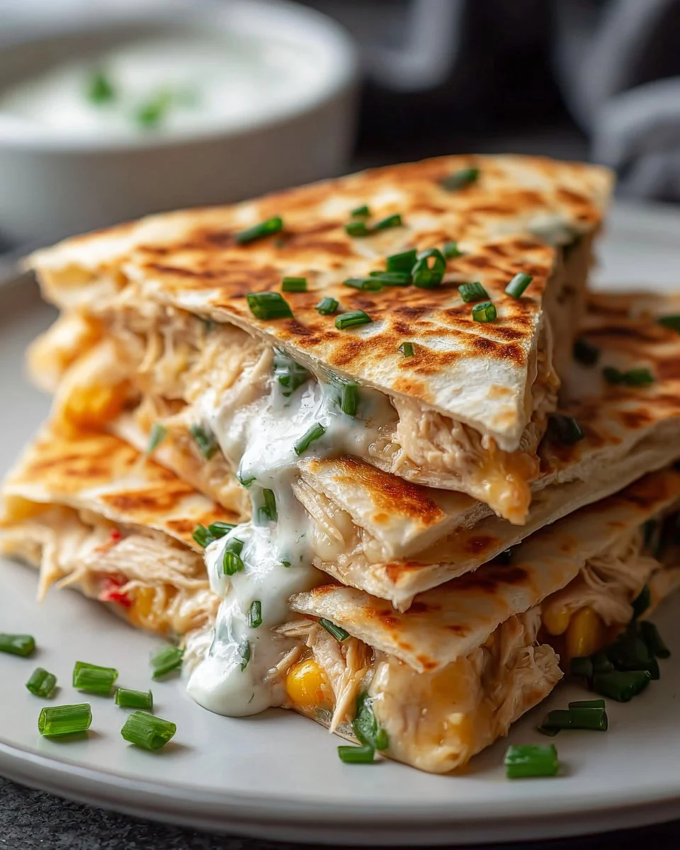 Easy High Protein Chicken Ranch Quesadilla: Quick, Delicious Meal
