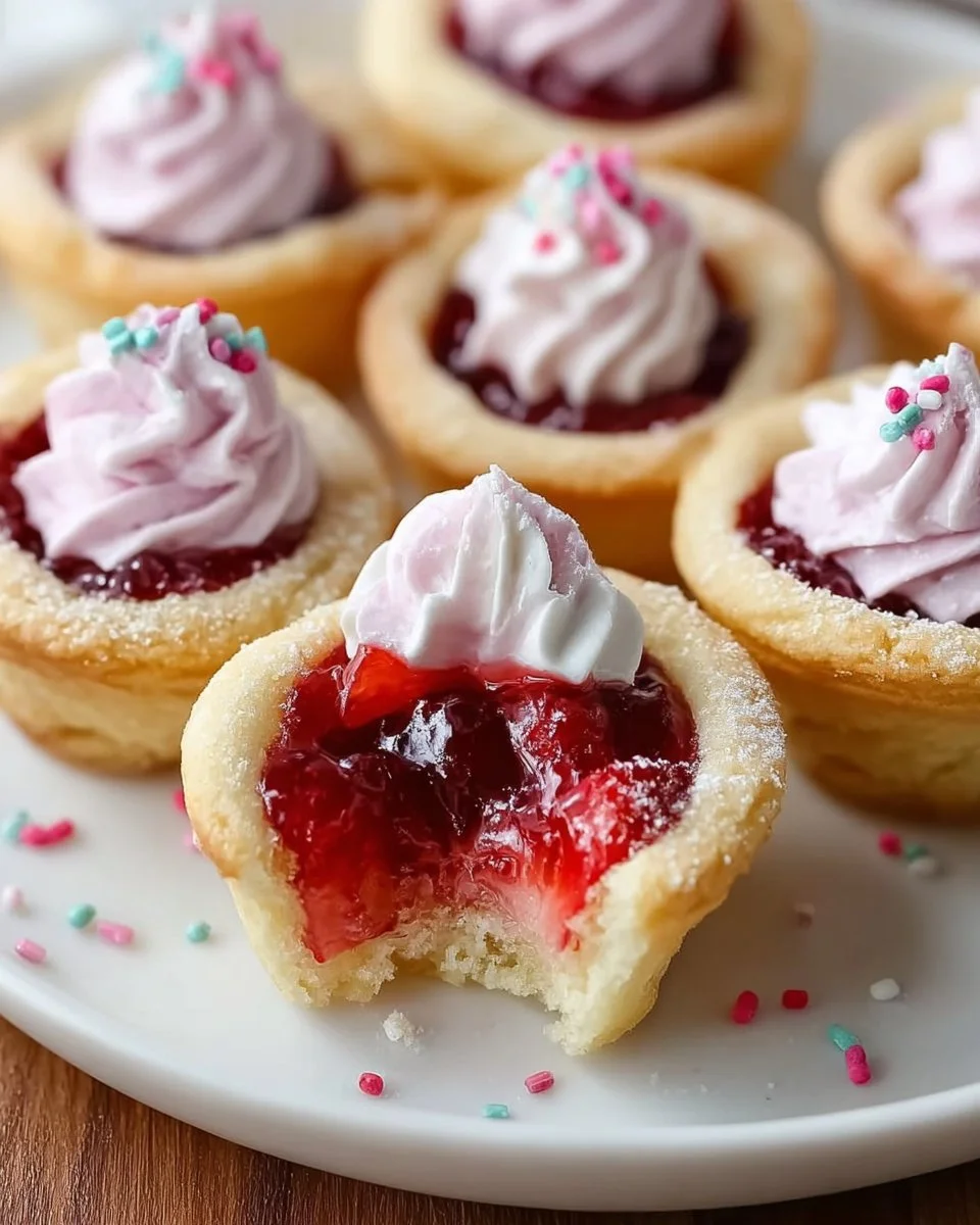 Elegant Strawberry Sugar Cookie Cups