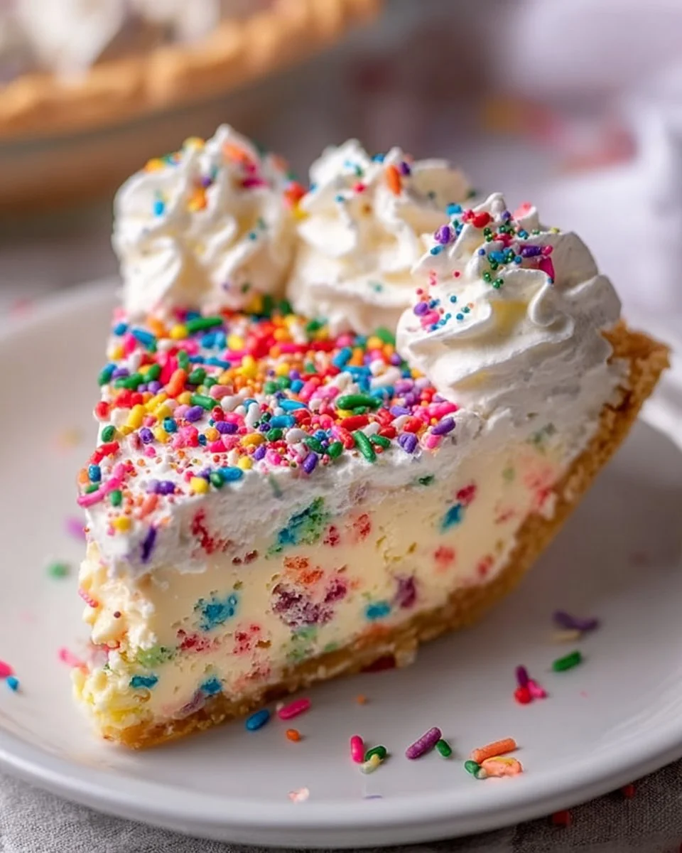 Funfetti Birthday Cake Pie