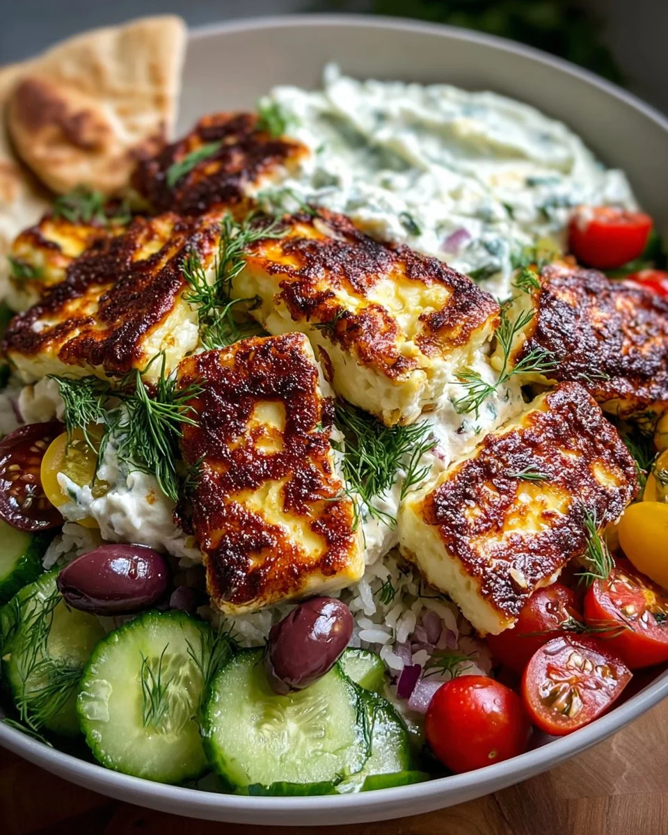 Greek Halloumi Power Bowl