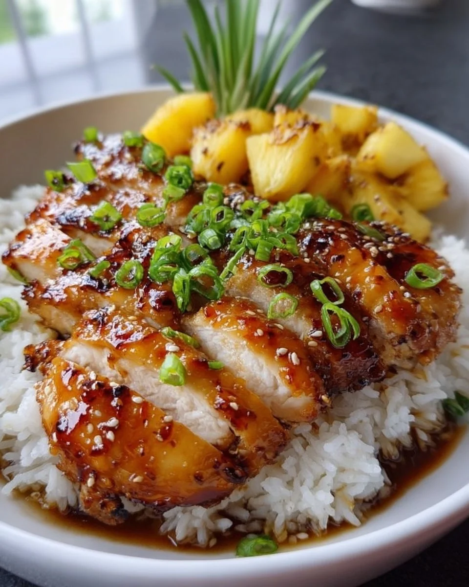 Hawaiian Chicken and Coconut Rice