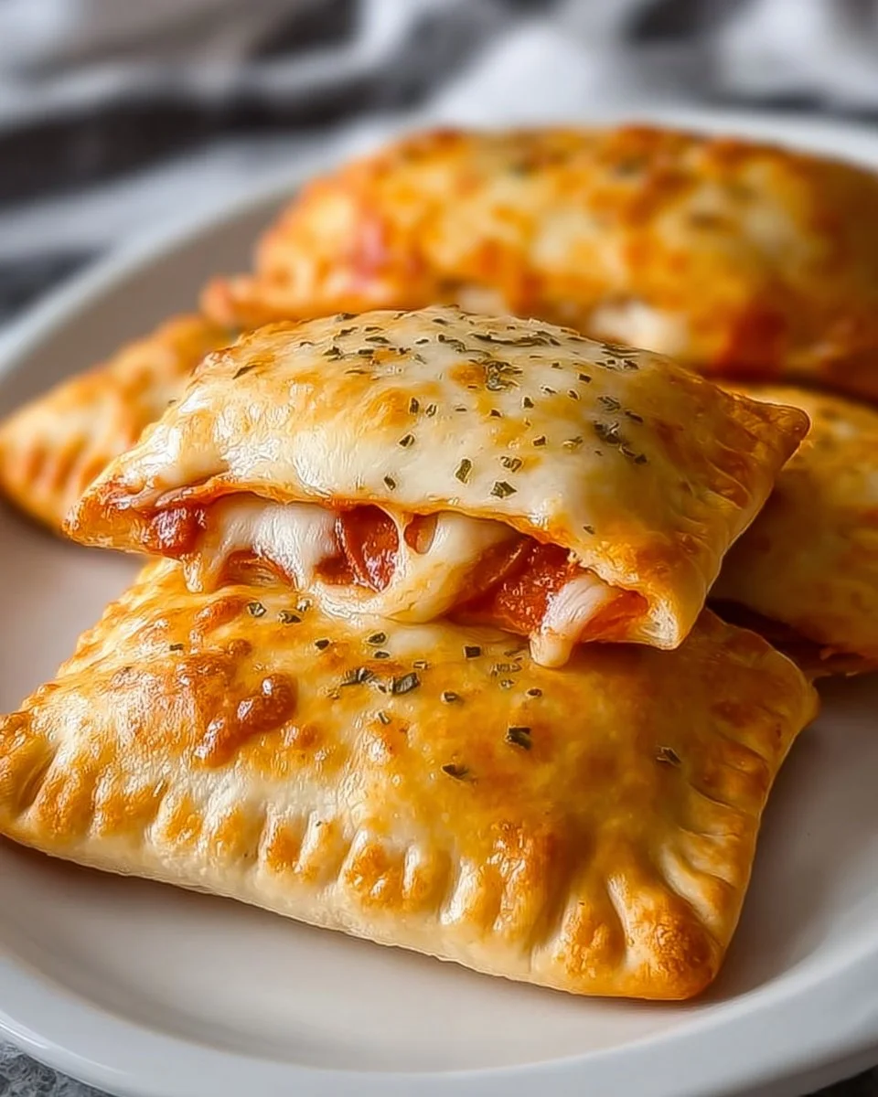 Homemade Easy Cheesy Pizza Pockets