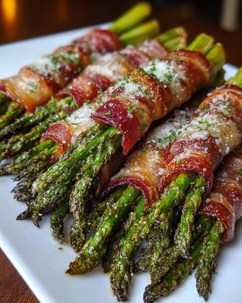 Keto Bacon Wrapped Asparagus Bundles