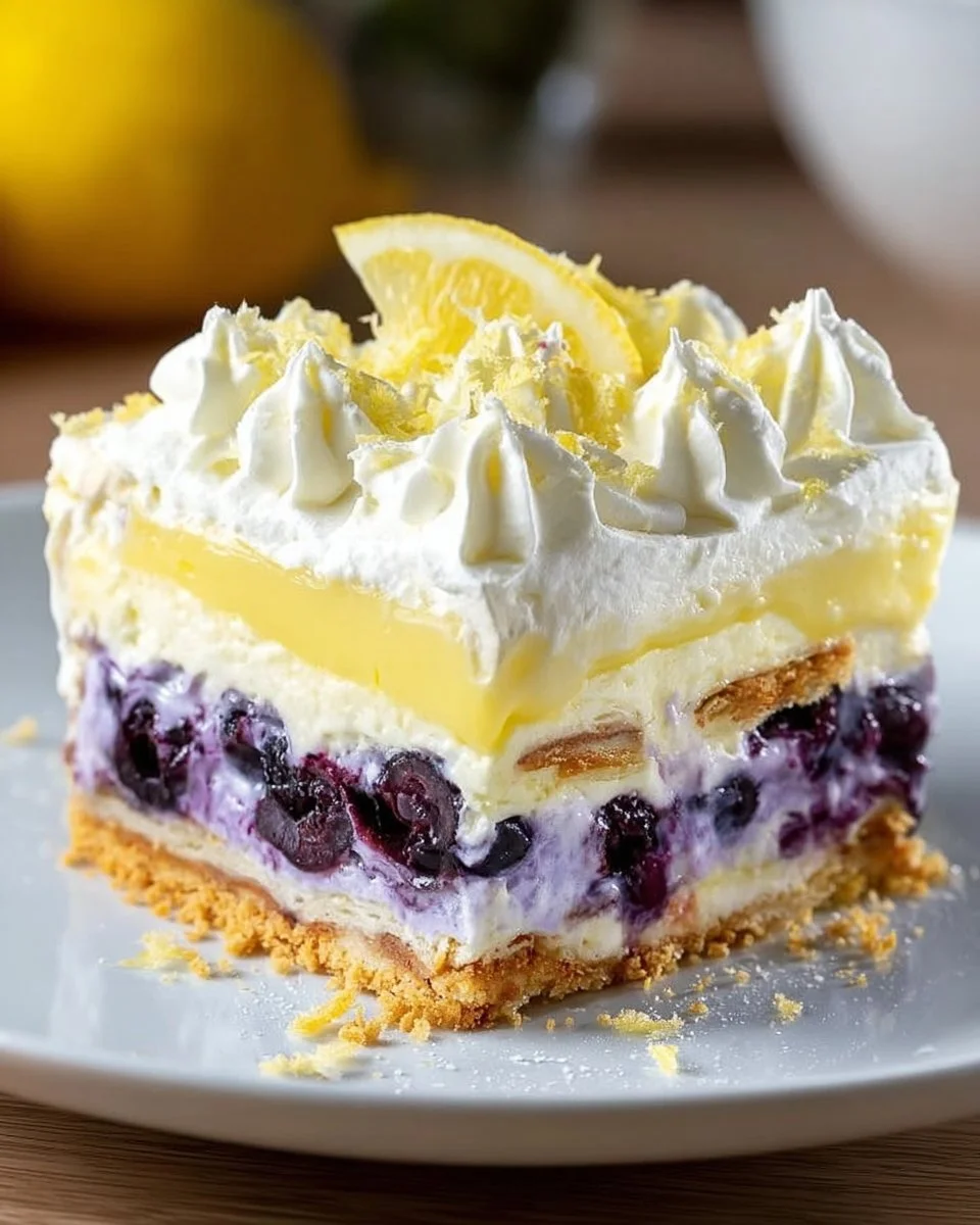 Lemon Blueberry Lasagna