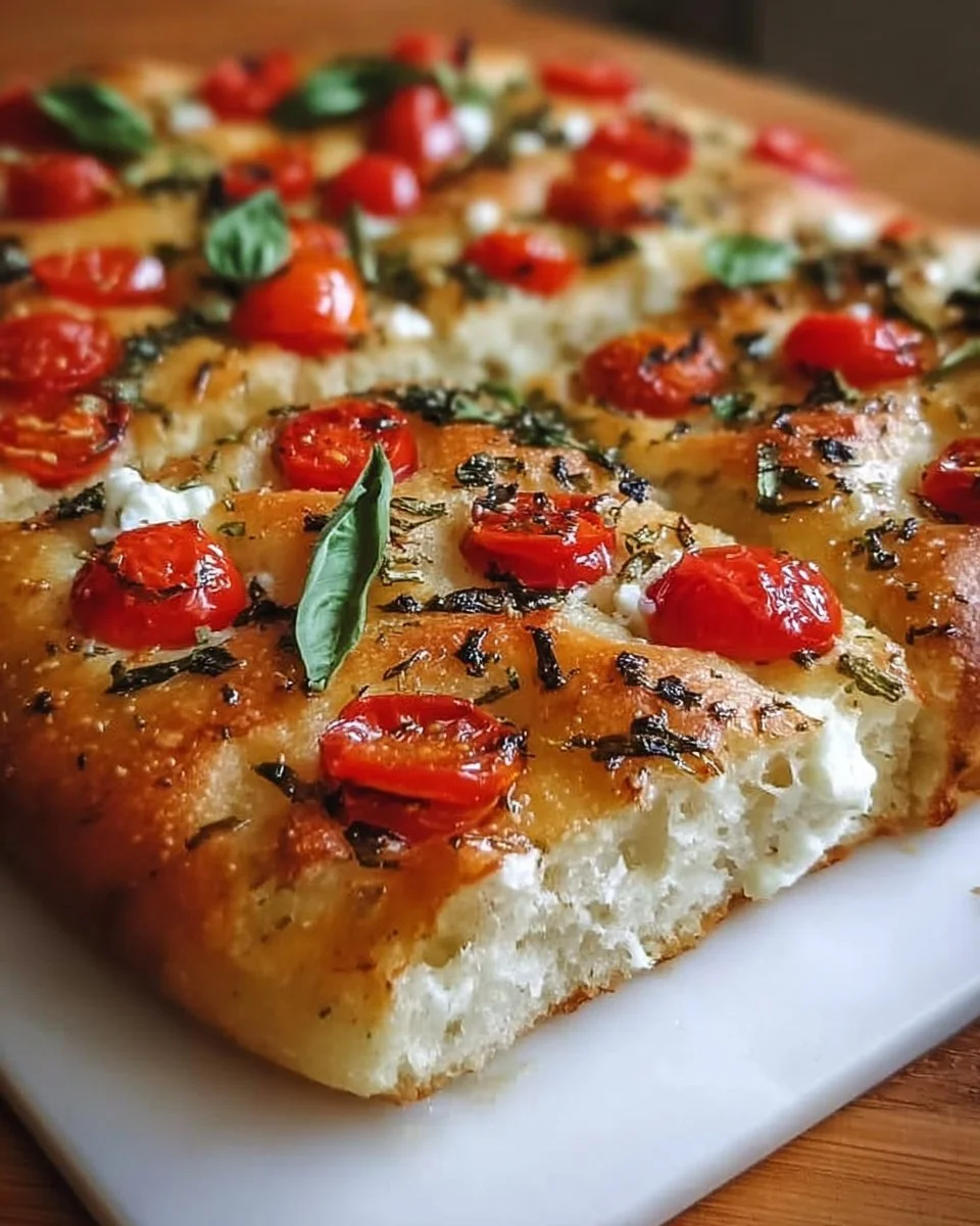 Margherita Focaccia Bread