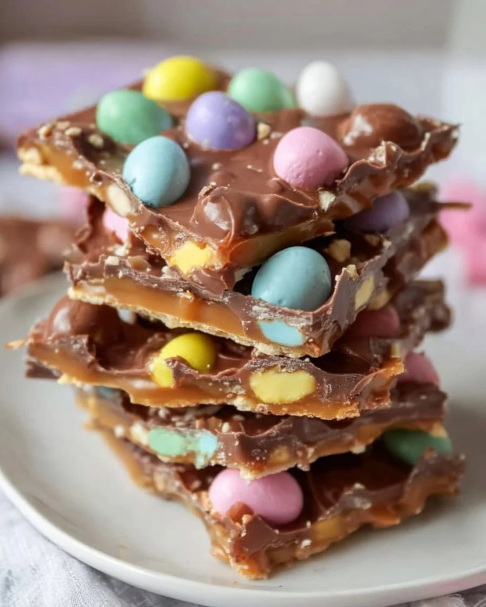 Mini Egg Easter Cracker Toffee