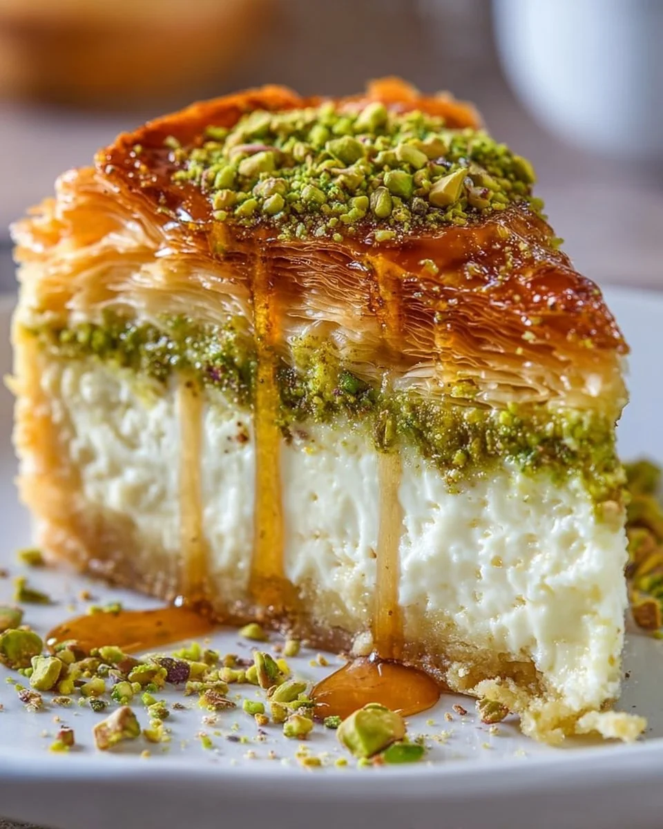 Pistachio Cheesecake Baklava