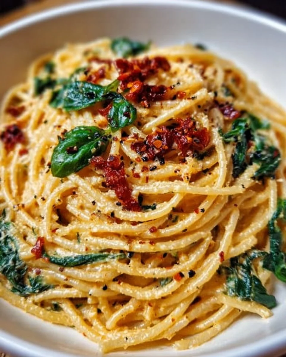 Spaghetti & Spinach with Sun-Dried Tomato Cream Sauce: An Incredible Ultimate Recipe