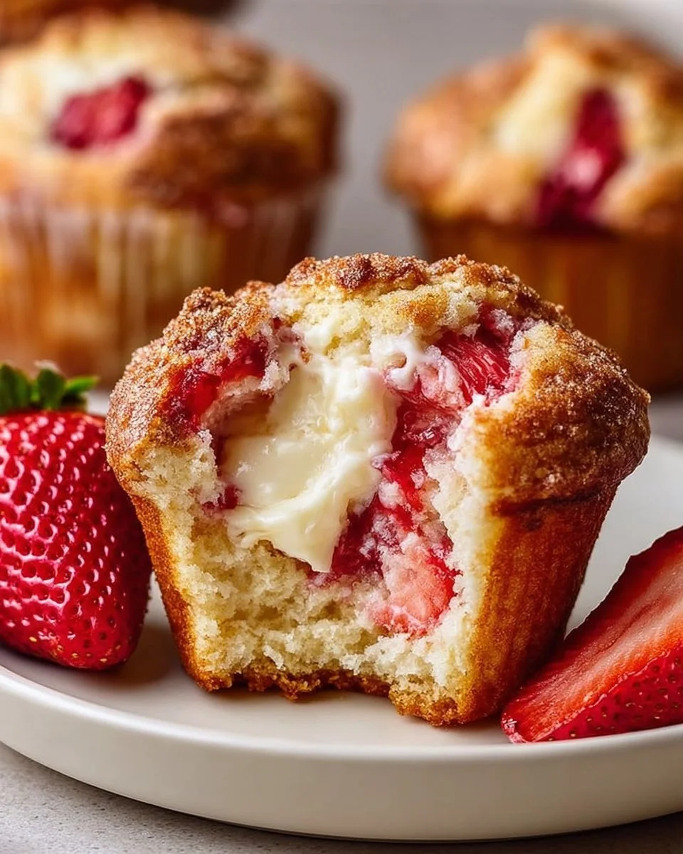 Strawberry Cream Cheese Muffins