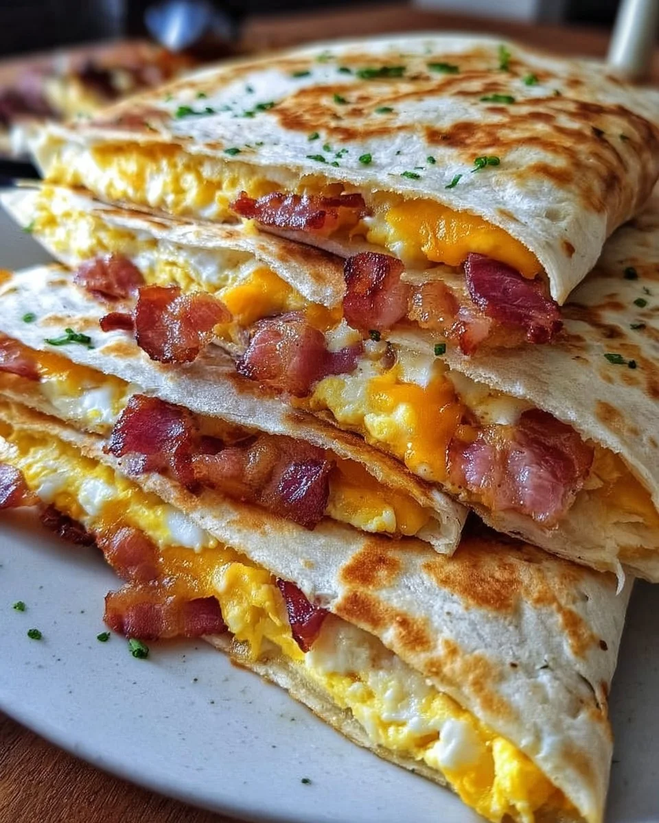 Bacon Egg Cheese Quesadillas