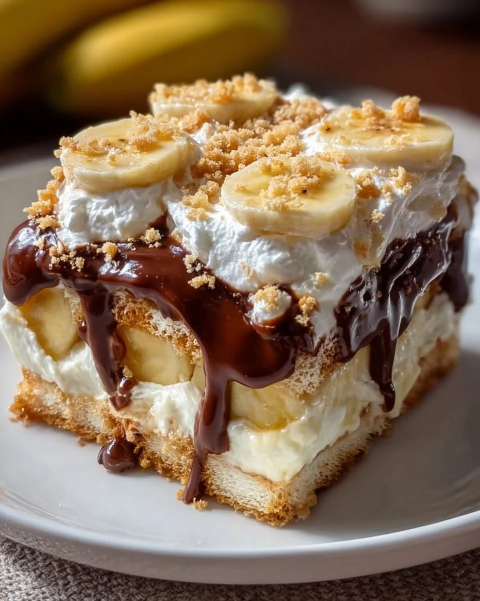 Banana Pudding Eclair Cake