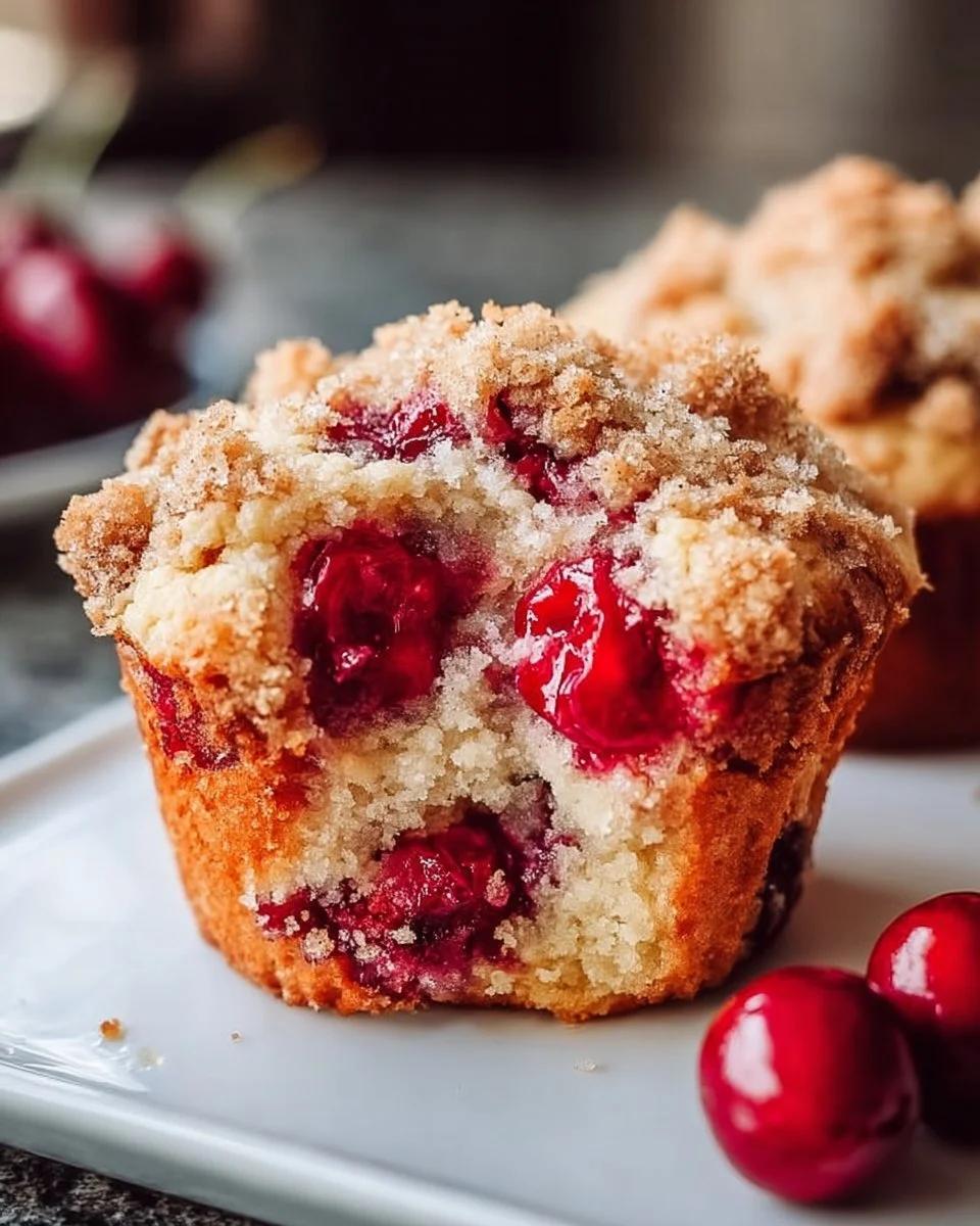 Cherry Cobbler Muffins