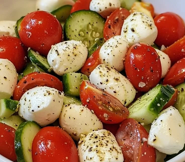 Cucumber Mozzarella Salad