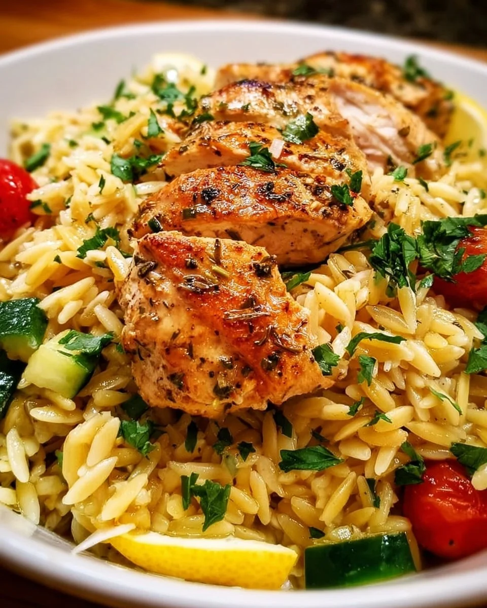 Greek Lemon Chicken and Orzo