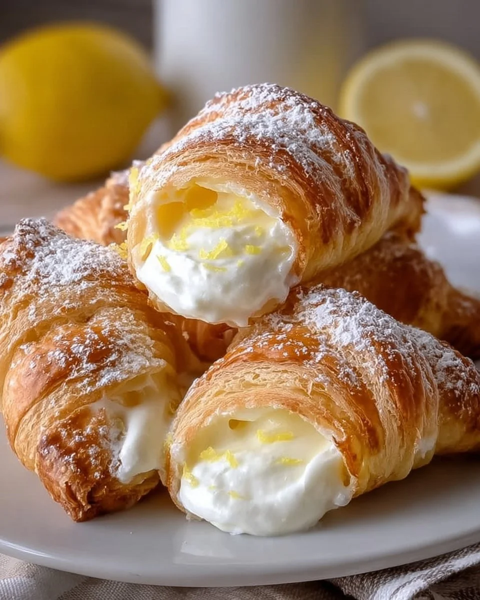 Lemon Cream Cheese Crescent Rolls