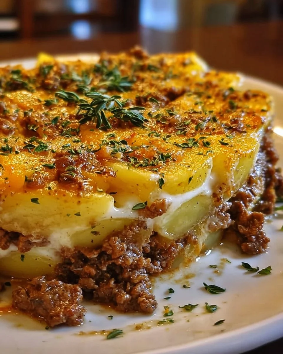 Loaded Beef & Potato Bake