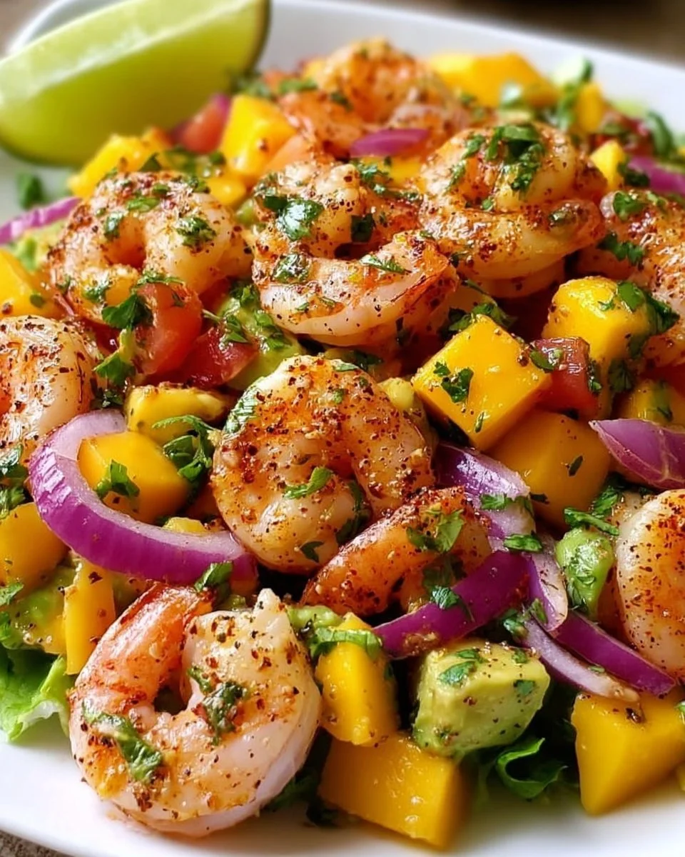 Mango Shrimp Avocado Salad