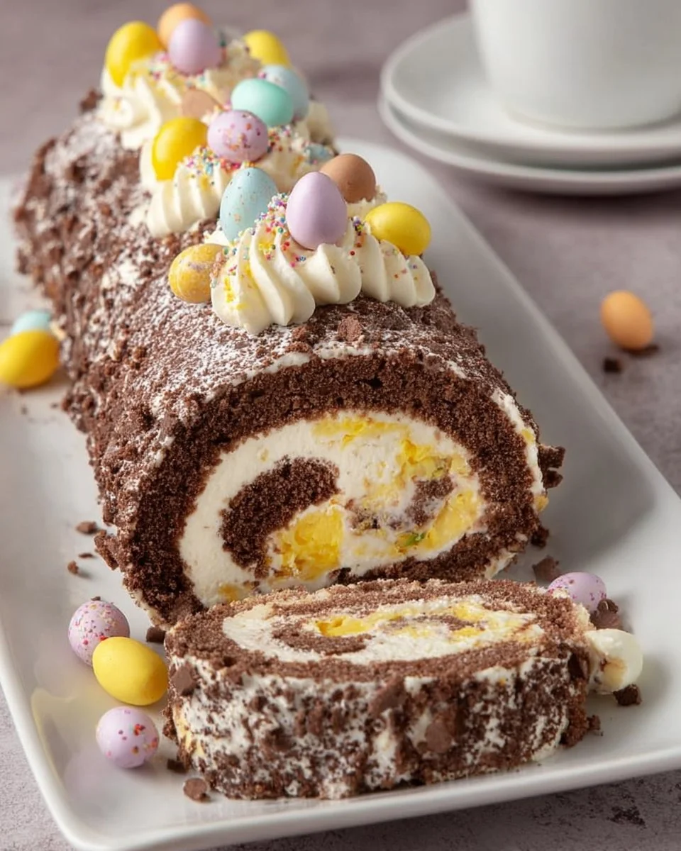 Mini Egg Swiss Roll