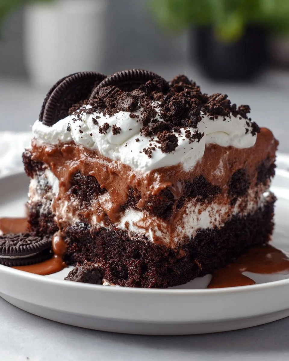 Oreo Poke Cake