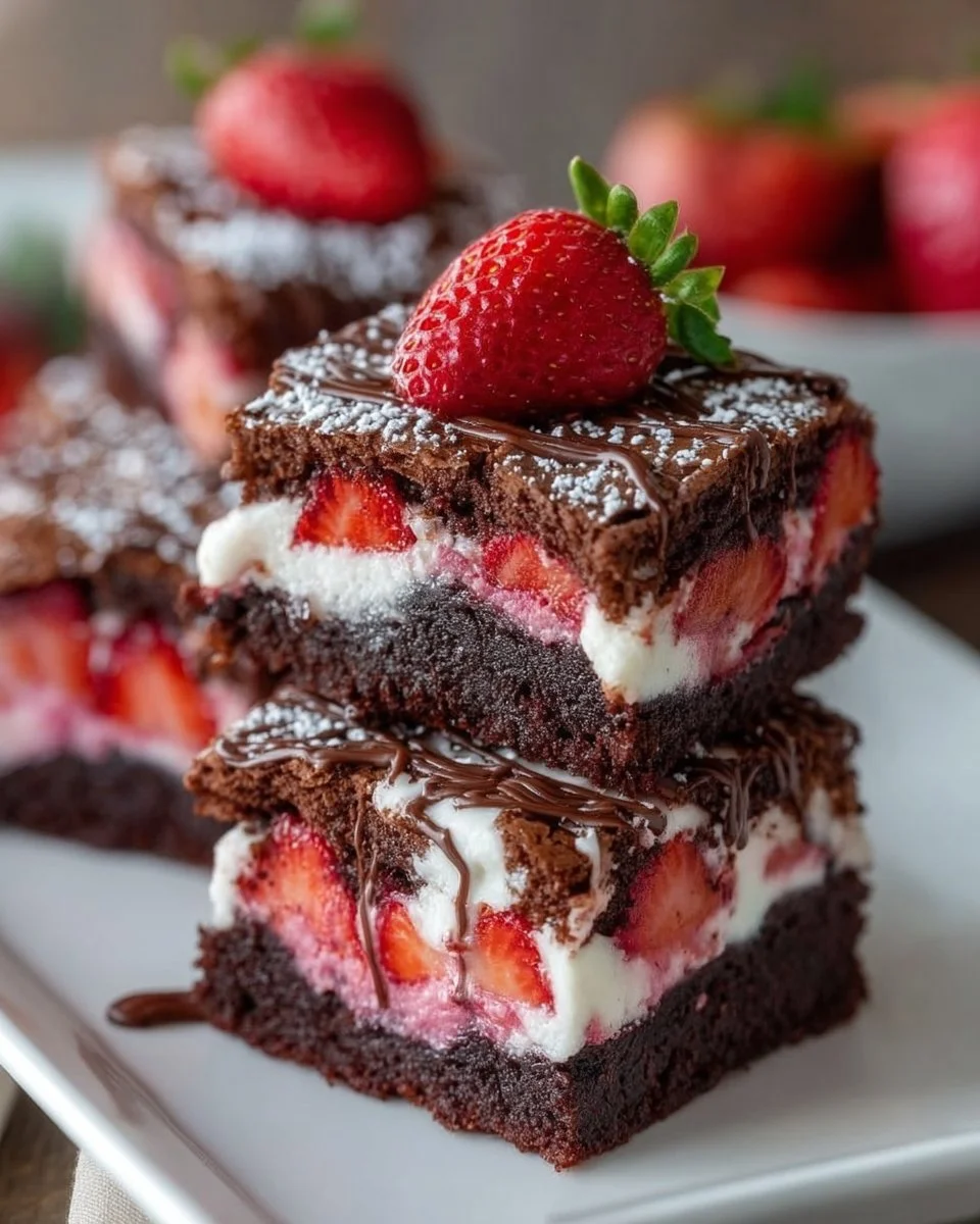 Strawberry Brownies Recipe