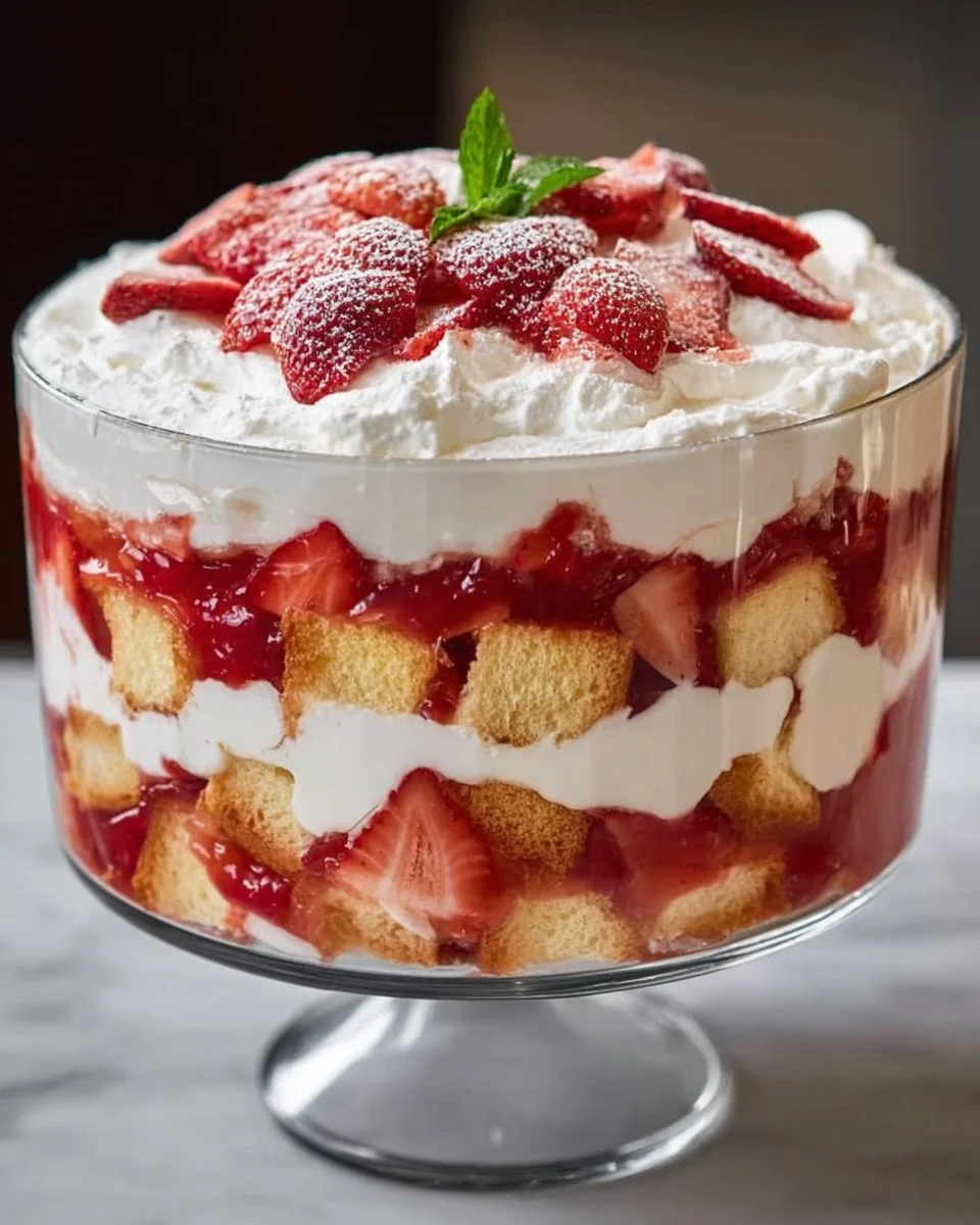 Strawberry Shortcake Trifle