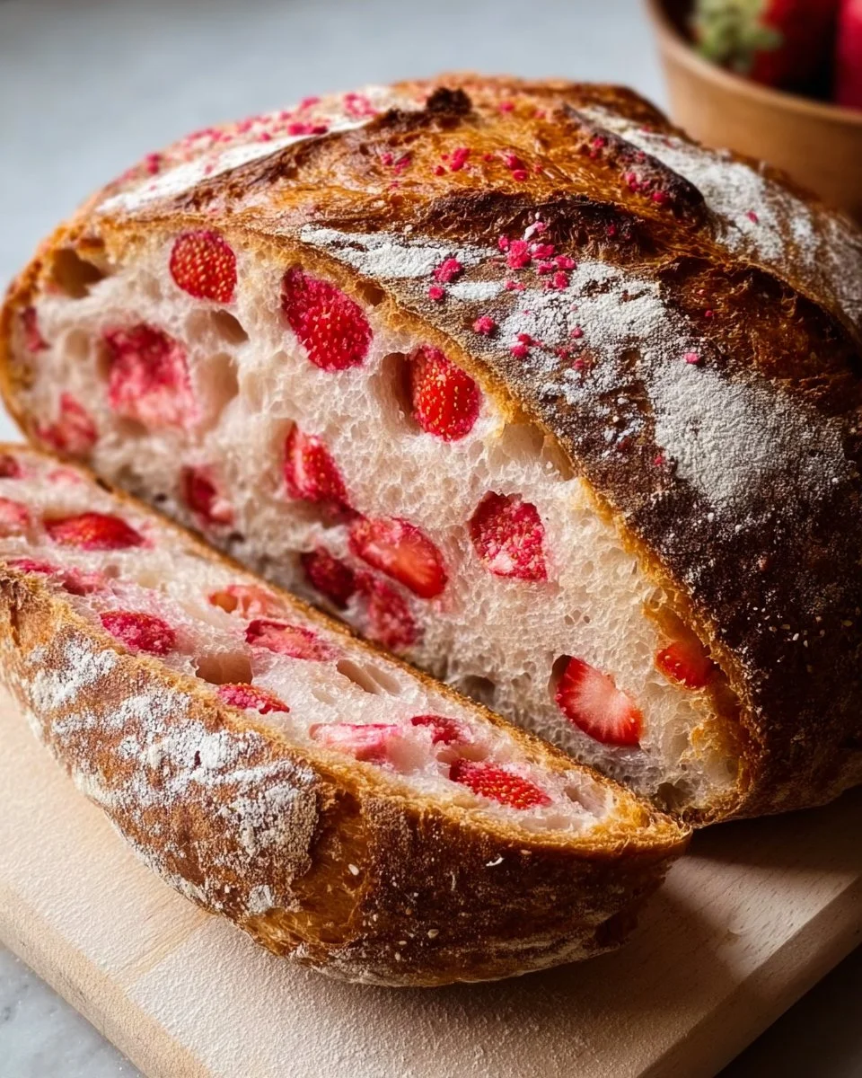 Strawberry Sourdough Bread