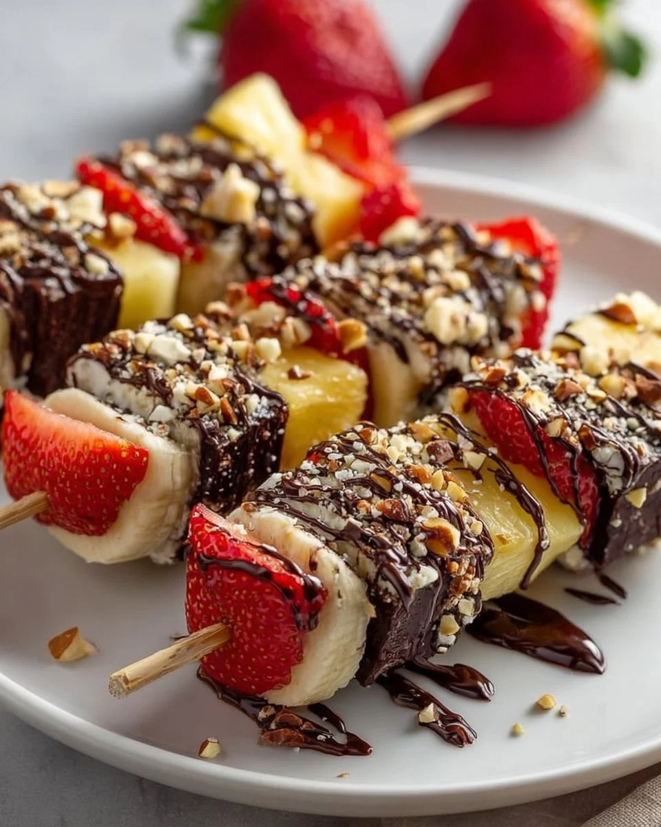 Banana Split Kabobs