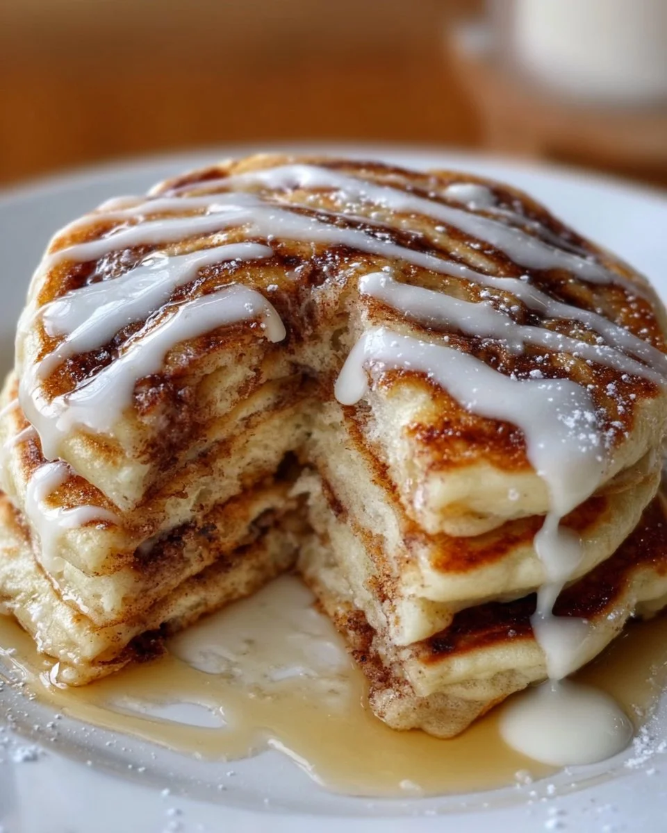 Cinnamon Roll Pancakes