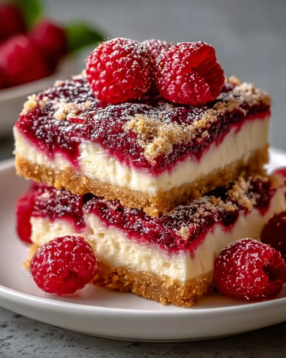 Creamy Raspberry Cheesecake Bars From Scratch You’ll Adore