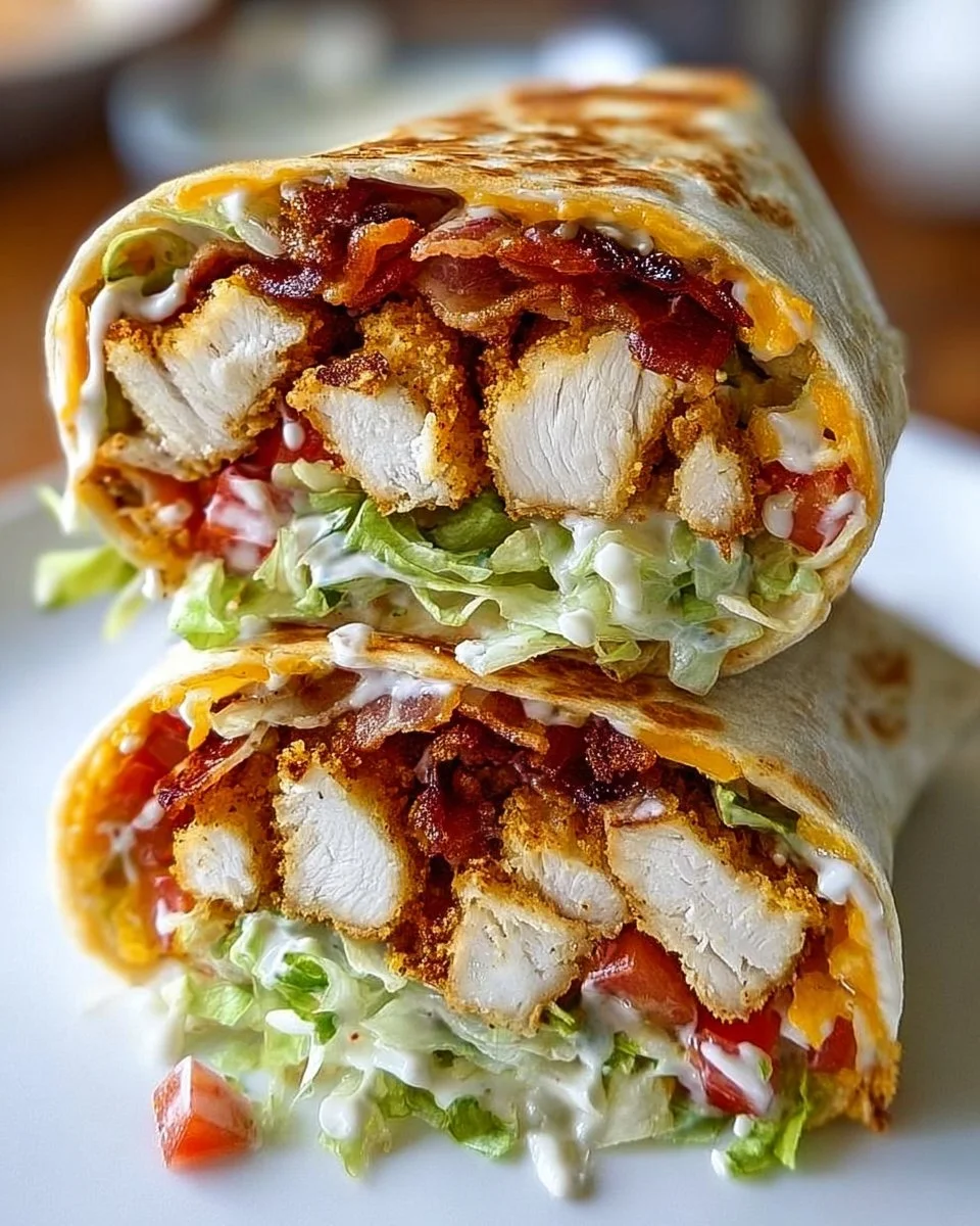 Crispy Chicken Bacon Ranch Wrap